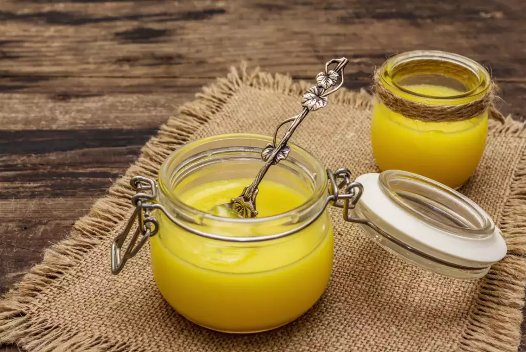 Ghee can be used instead of butter.